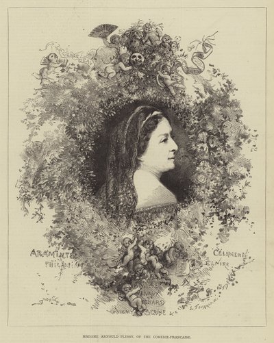 Madame Arnould Plessy, fra Comedie-Francaise af Edmond Morin